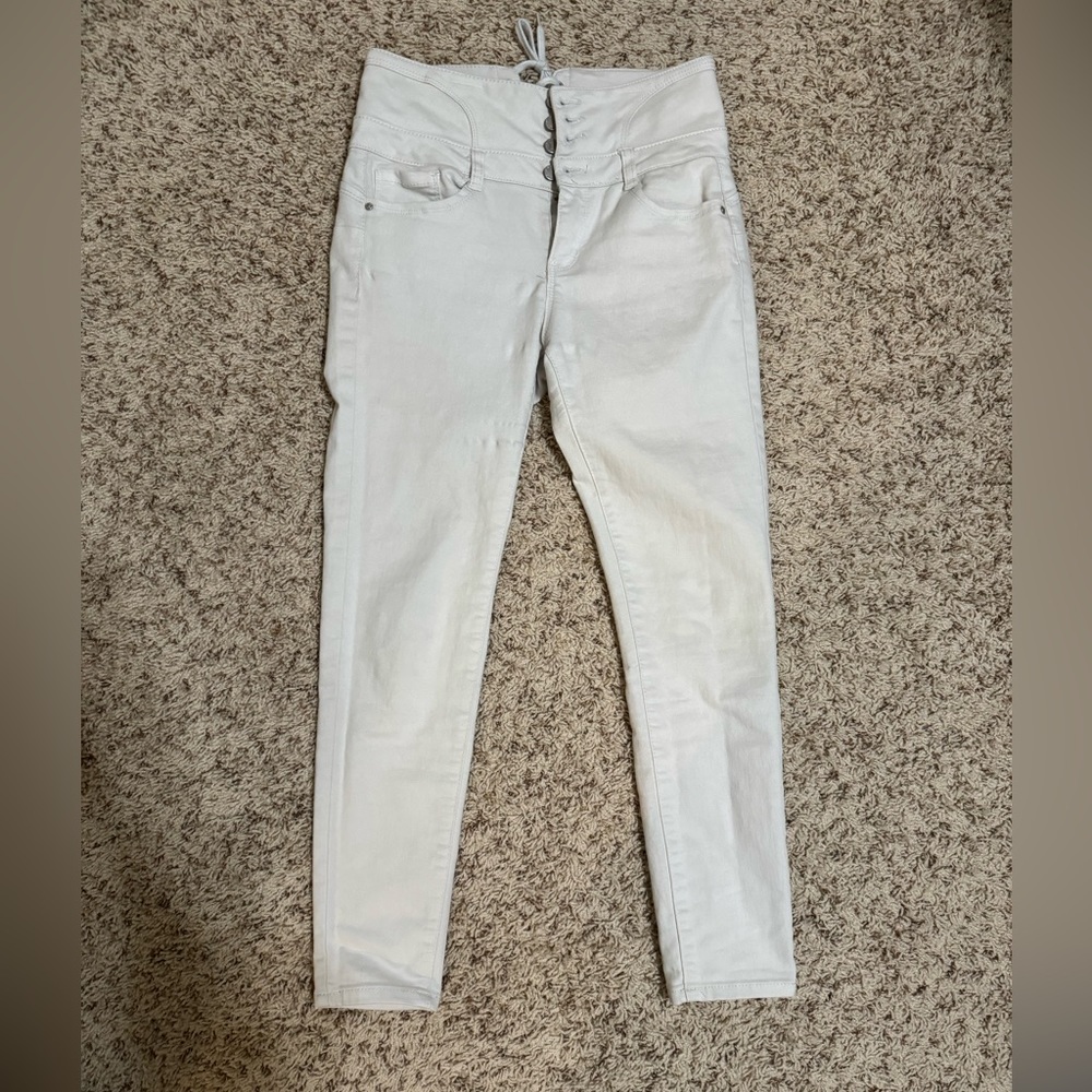 Vintage: Butt, I Love You Wax Jean in white